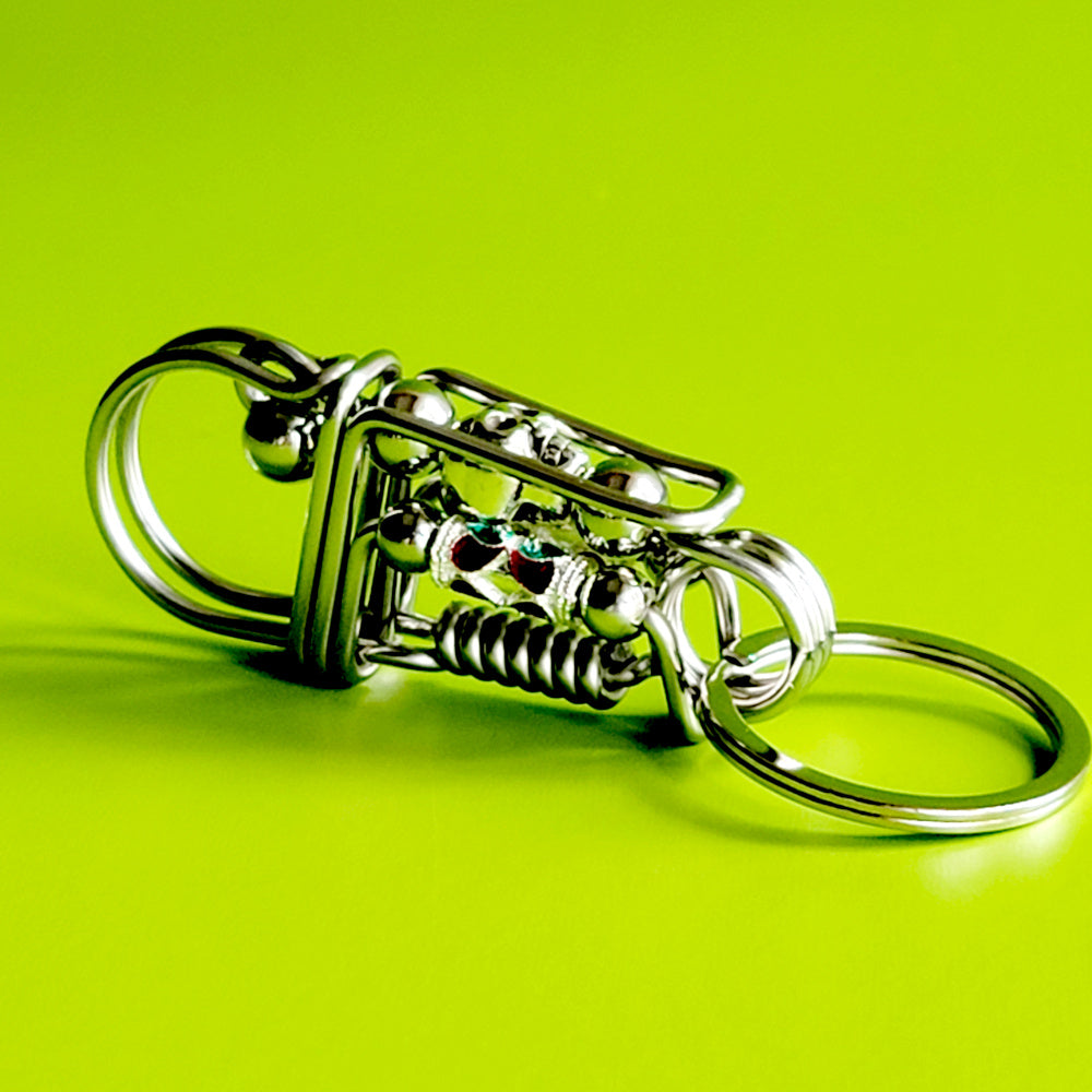 New Men Chunky Metal Thick Wallet Chain Link KeyChain Biker Jeans Women Strong