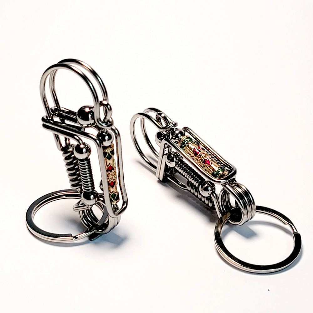 Cute Lucky Beads Wire Wrapped Key Chain Hook