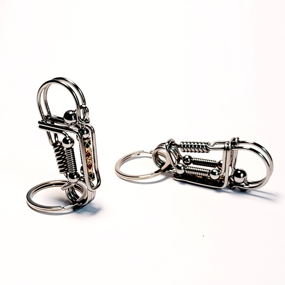 Cute Lucky Beads Wire Wrapped Key Chain Hook