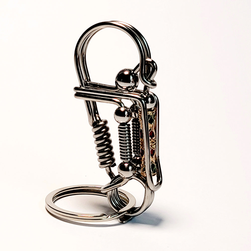 Cute Lucky Beads Wire Wrapped Key Chain Hook