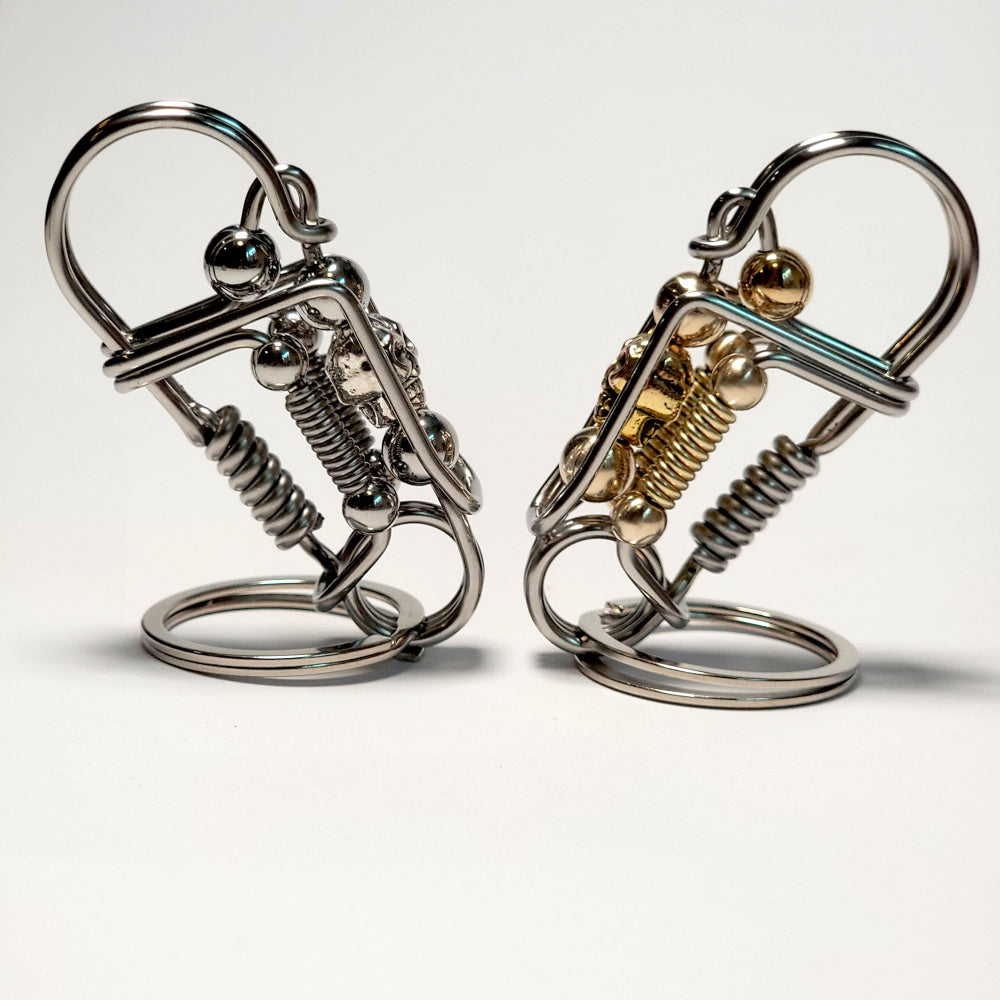 Punk Keychains Creative Skull Punk Style Wire Keychain – HOCOX