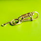 Golden Brass Cute Vase Wire Key chain Hook For Women Men
