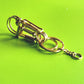 Golden Brass Cute Vase Wire Key chain Hook For Women Men