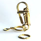 Golden Brass Cute Vase Wire Key chain Hook For Women Men