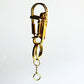 Golden Brass Cute Vase Wire Key chain Hook For Women Men