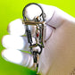 Handmade Wire Wrapped Skull Keyring Keychain Hooks for men