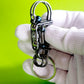 Creative novelty gift-wire wrapped key ring hook