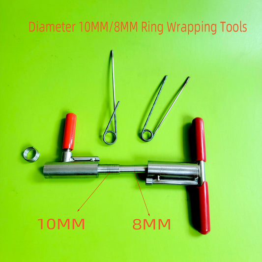 Handmade DIY steel wire keychain making tail auxiliary winding tool