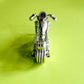 Creative Steel Wire-Wrapped  Motorcycle Minifigure Hanging Key Chain