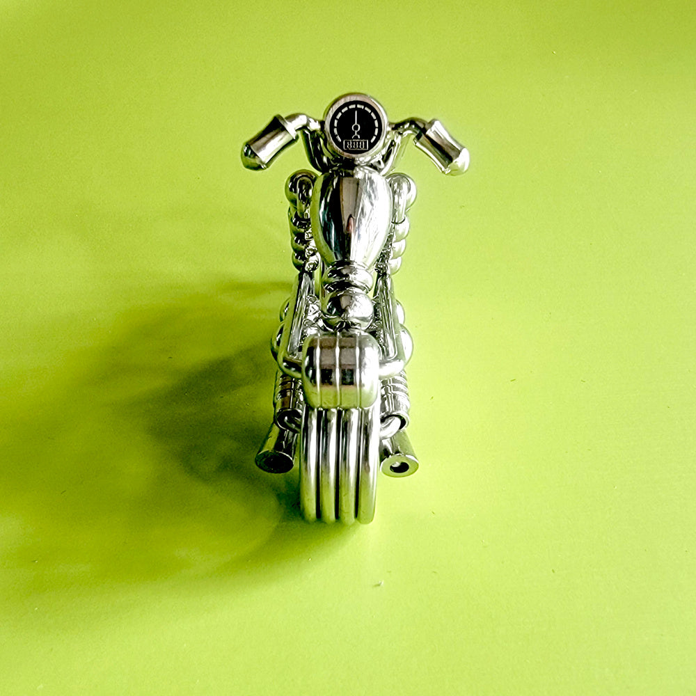 Creative Steel Wire-Wrapped  Motorcycle Minifigure Hanging Key Chain