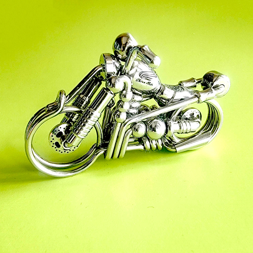 Handcrafted keychain motorcycle 