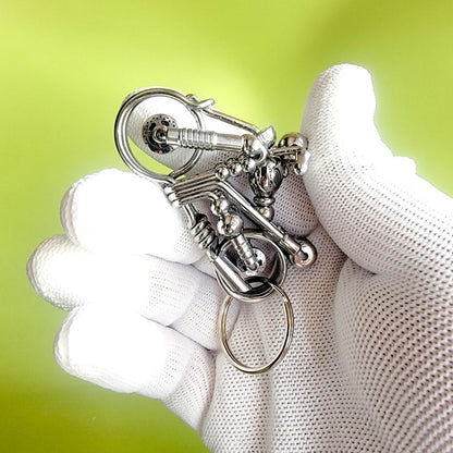 Creative Handmade Wire Motorcycle Keychain