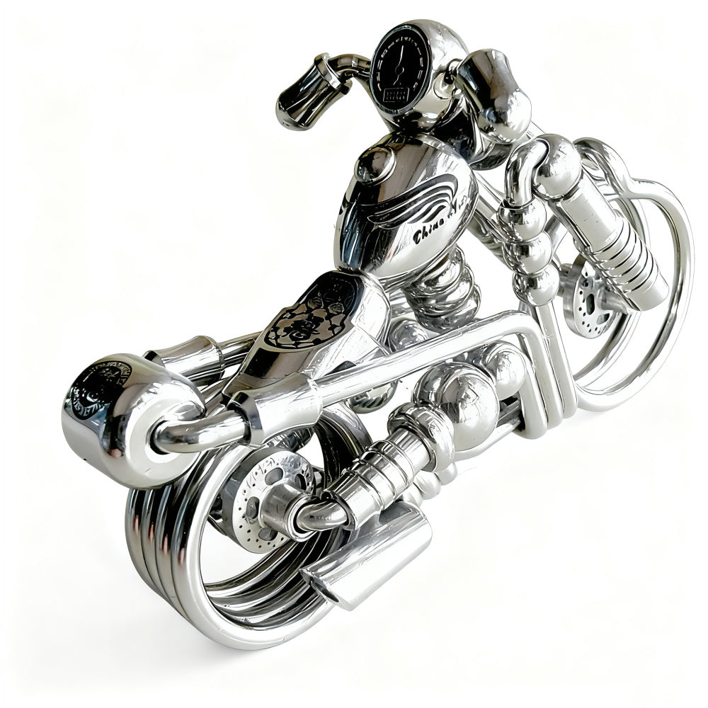 Wire-made motorcycle keychain hook gifts