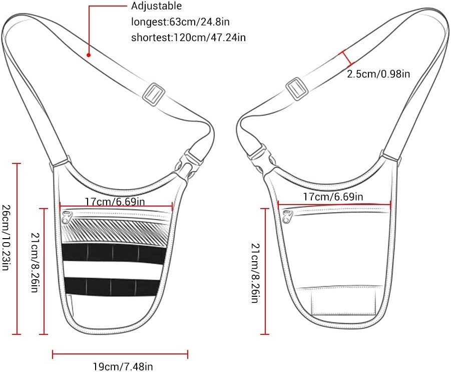 Men's Underarm Hidden Anti-Theft Crossbody Bag