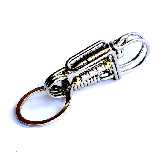 Bullet Keychain Key Ring - Handmade DIY Key Chain Clasps - Made from wire