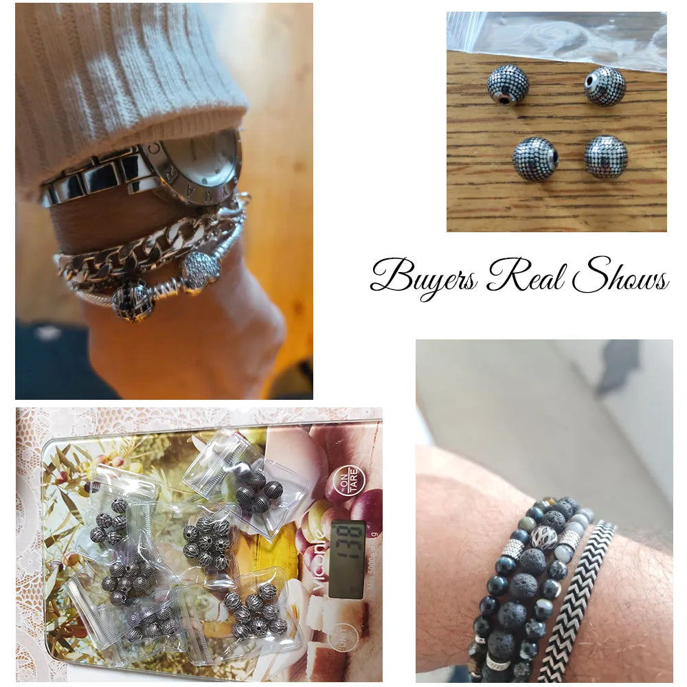 Never Fade 316L Stainless steel 2.0mm Small Hole Ball Beads Charm Metal Spacer Beads for Jewelry Making Wholesale