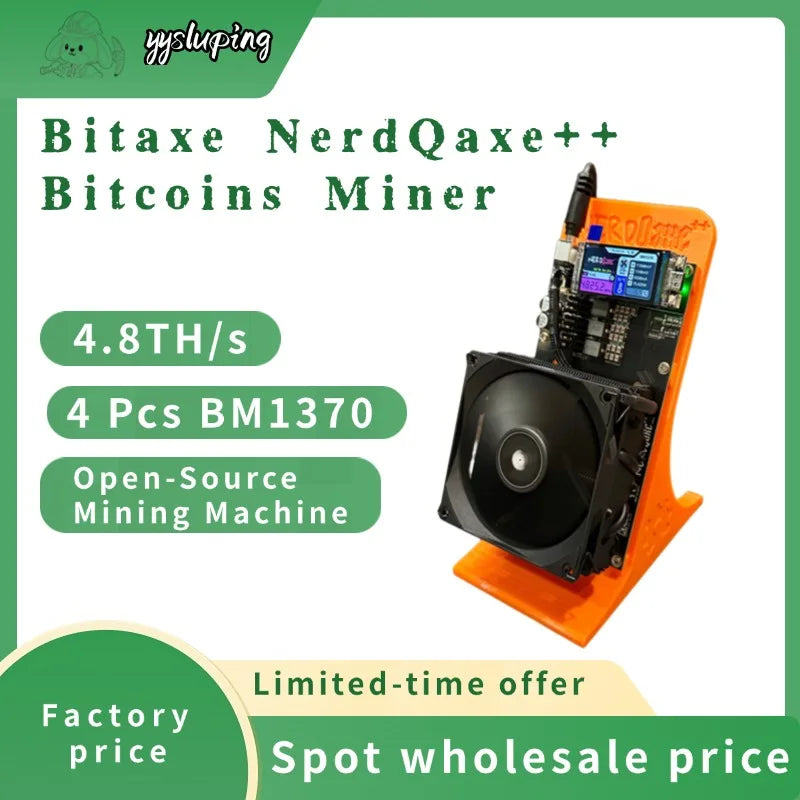 Bitaxe NerdQaxe++ 4.8TH/s Bitcoin Miner