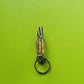 Wire Wrapped Golden bullet Key Keychain