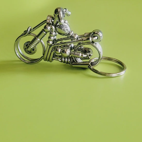 Handmade wire motorcycle style video