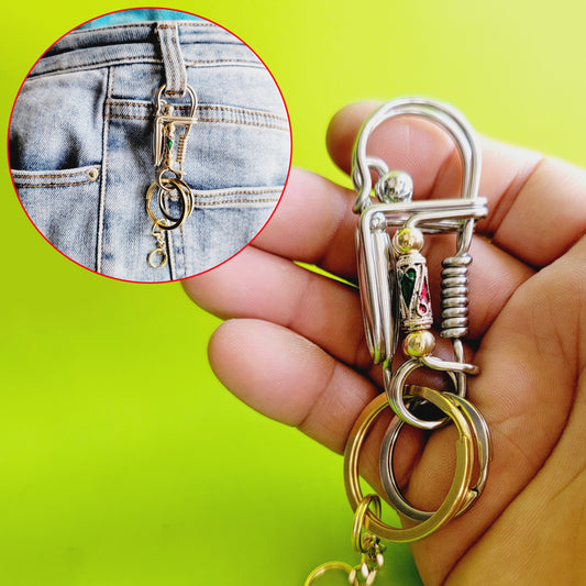 Bullet Stainless Steel Welding Wire Handmade Keychain For Men