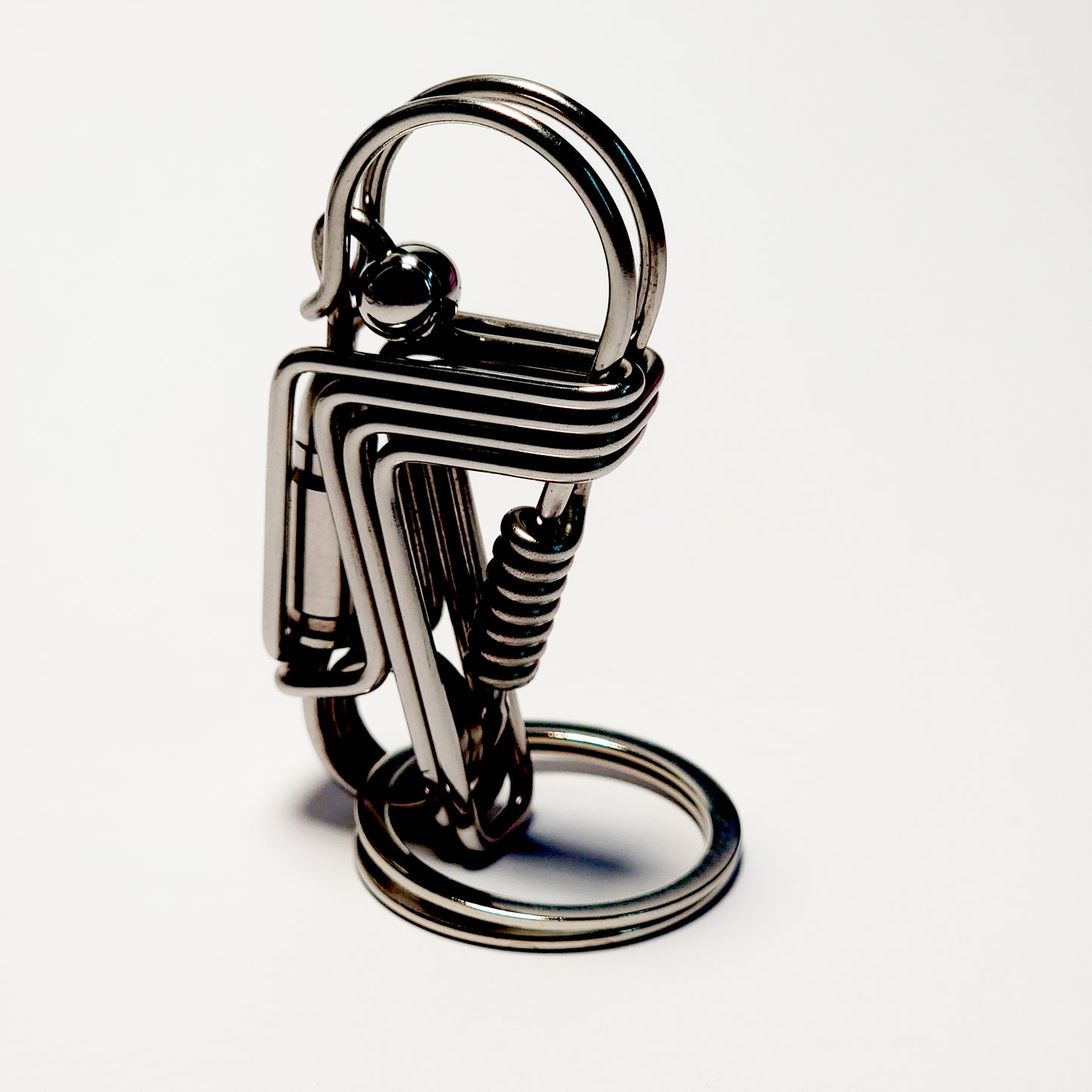 Bird style wire keychain