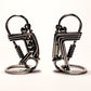 Creative cartoon wire keychain