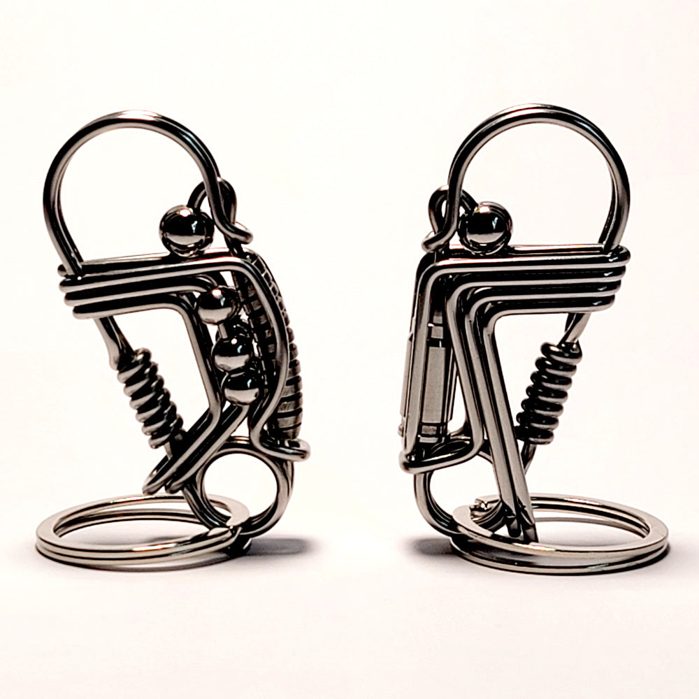 Creative cartoon wire keychain