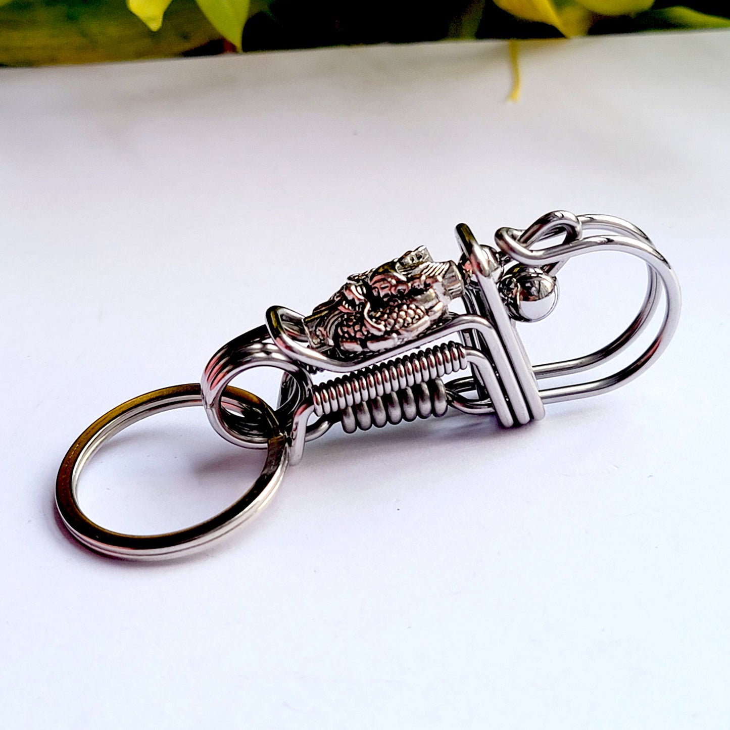Dragon style car key wire keychain
