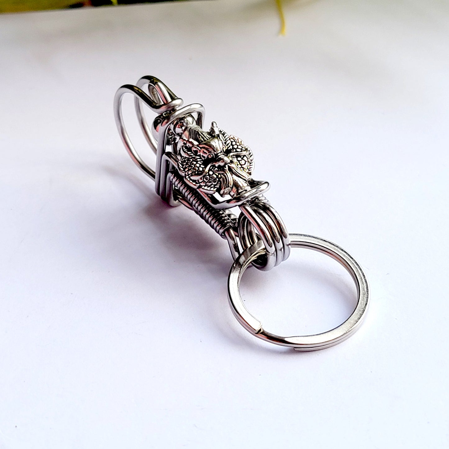 Dragon style car key wire keychain