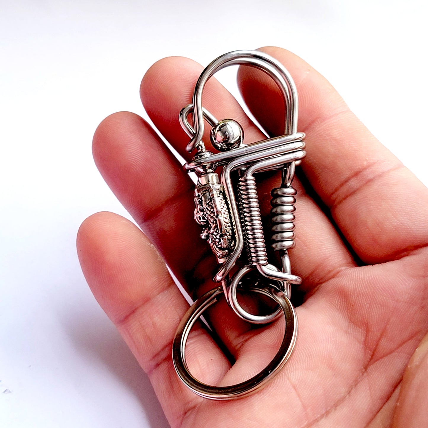 Dragon style car key wire keychain