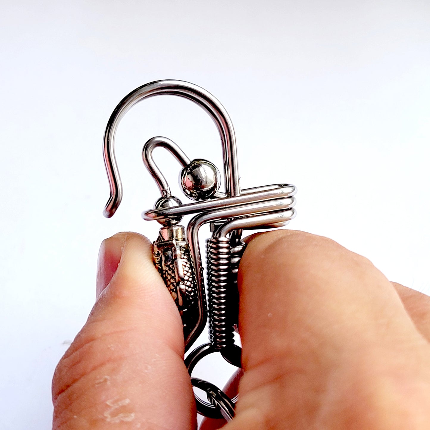 Dragon style car key wire keychain