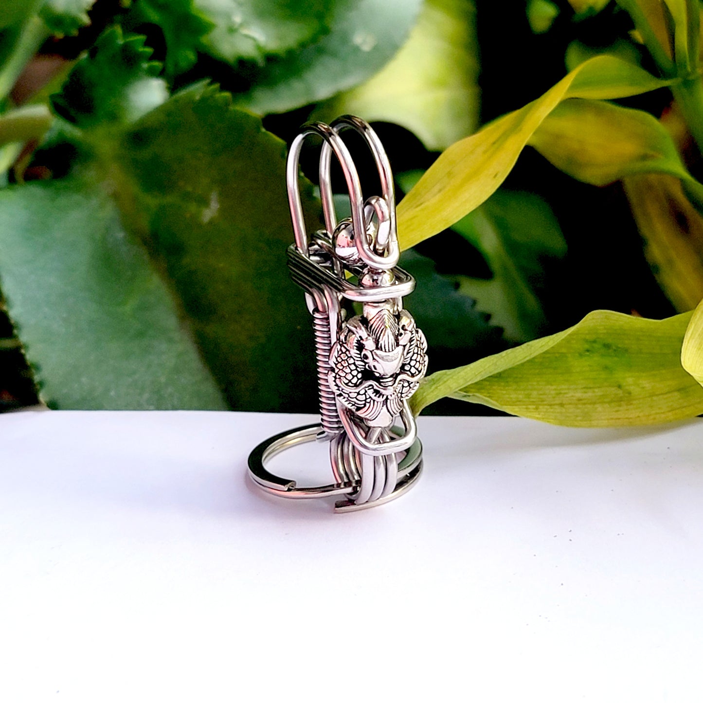 Dragon style car key wire keychain