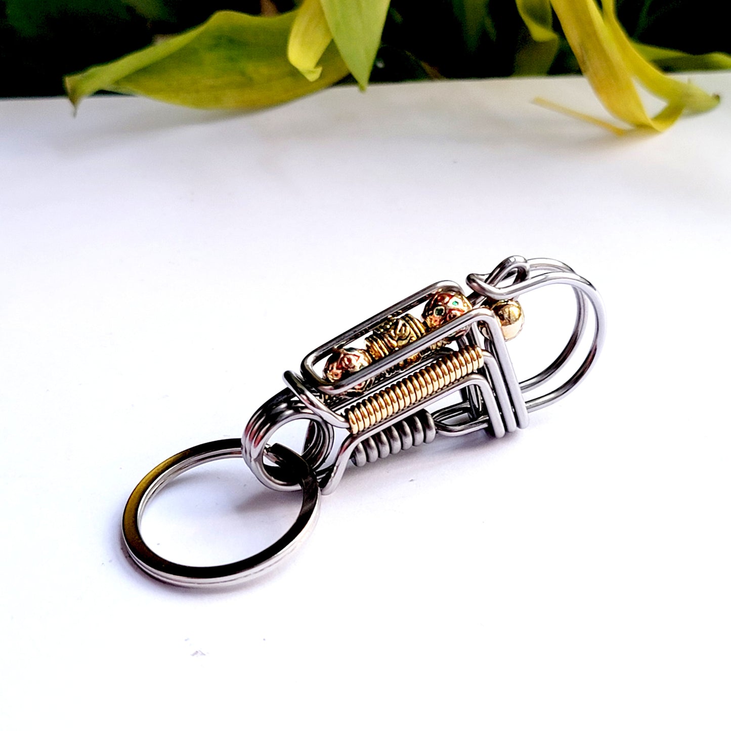 Cute Lucky Bird Wire Wrapped KeyChain Hook