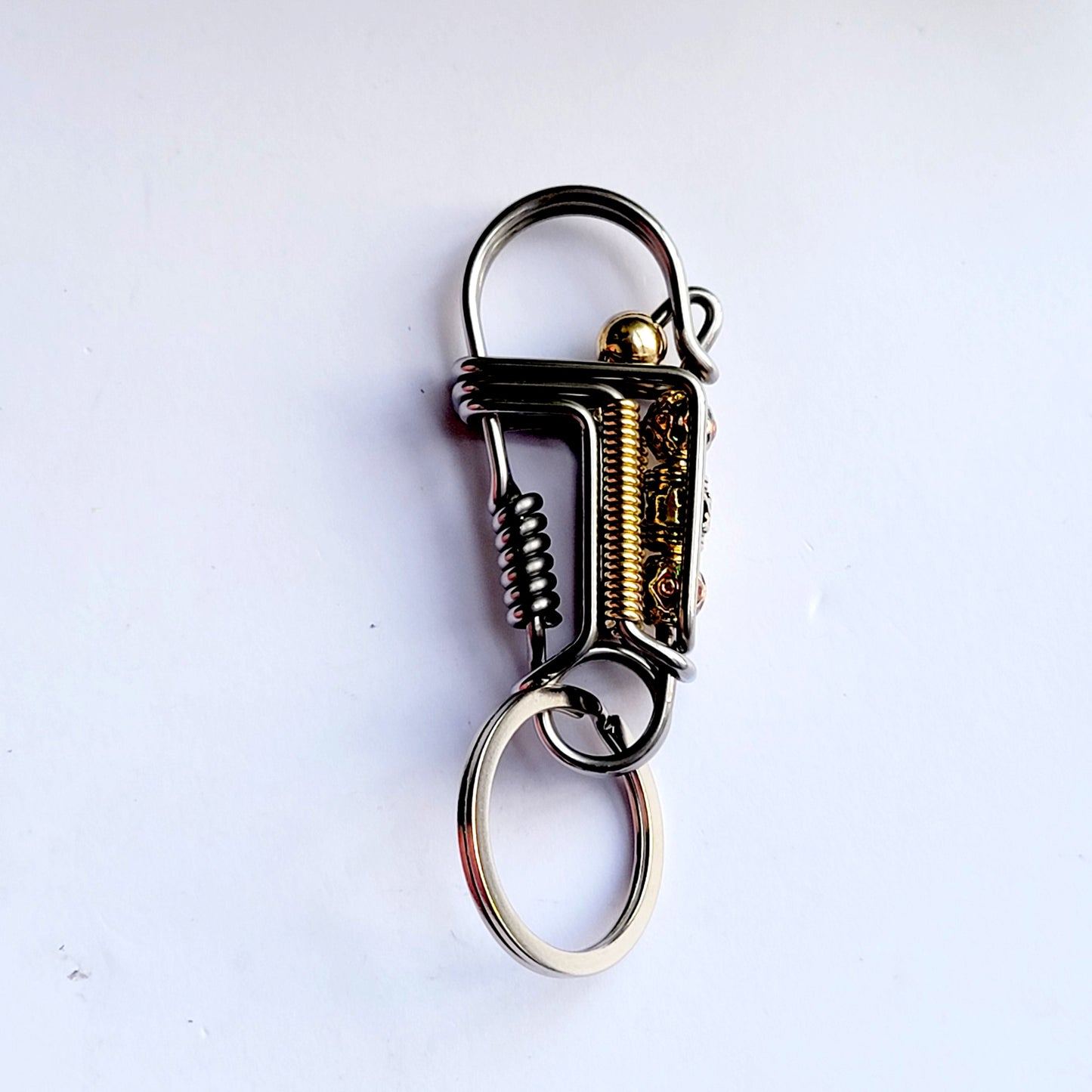 Cute Lucky Bird Wire Wrapped KeyChain Hook