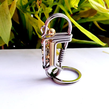 Cute Lucky Bird Wire Wrapped KeyChain Hook